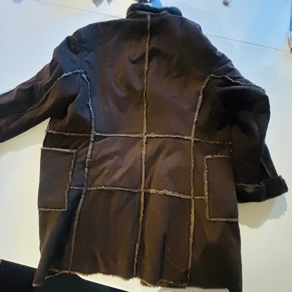 Vintage faux shearling, fur jacket - Picture 2 of 2